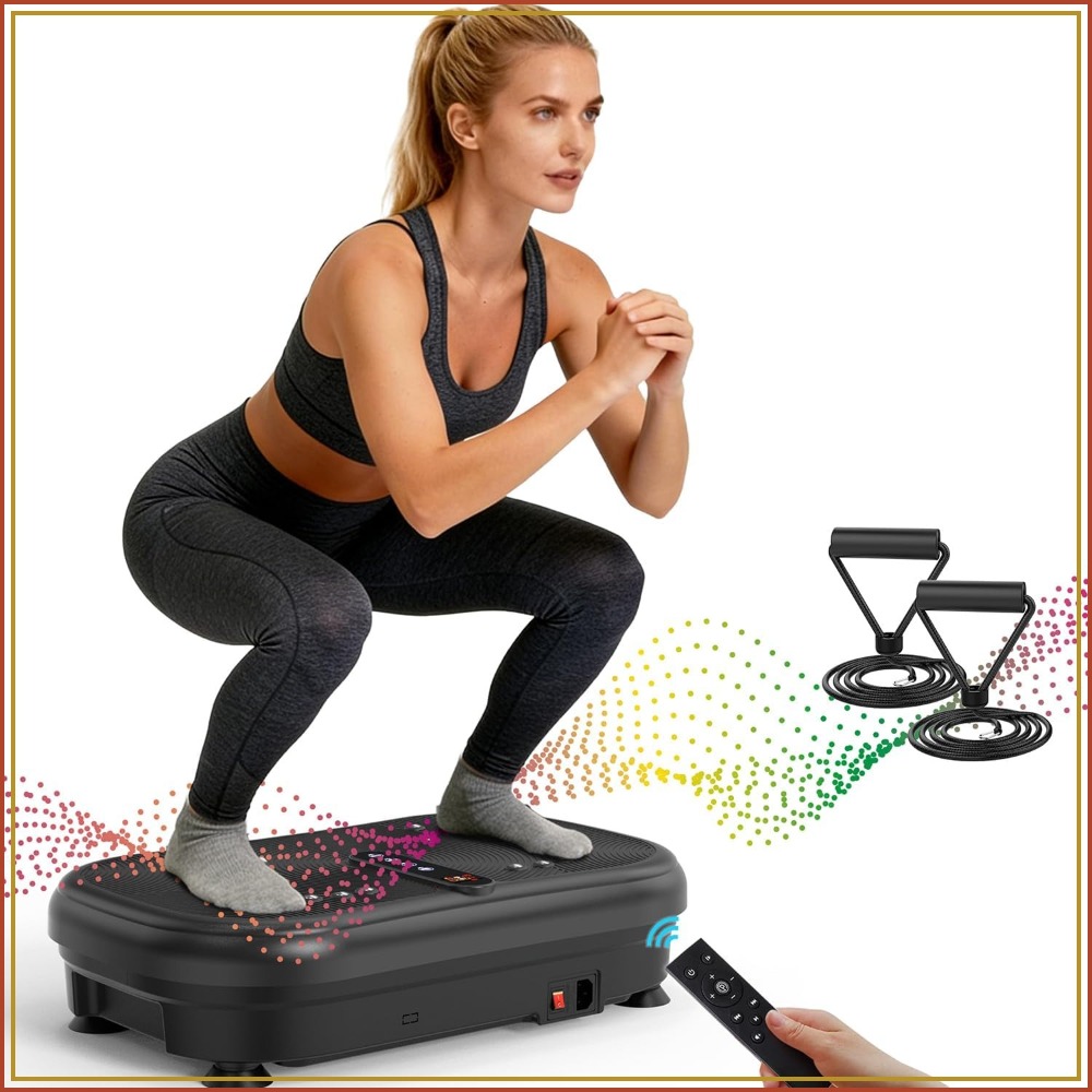 Home Gym Weight Machine - AXV振動プレートフィットネスプラットフォームエクササイズマシン全身シェイカーワークアウト、減量脂肪燃焼、ジム、自宅、オフィス用