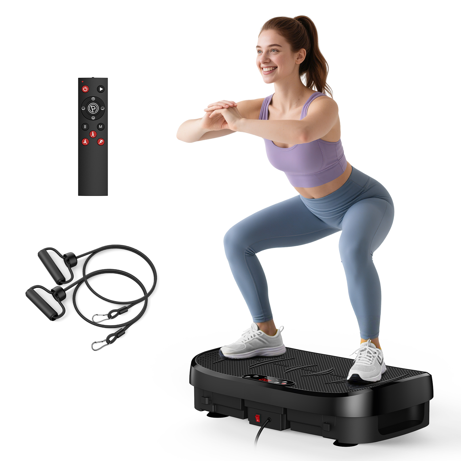 Home Gym Weight Machine - 振動プレート脂肪燃焼フィットネスプラットフォーム全身120レベルホームジム機器減量筋肉リラックスエクササイズボード