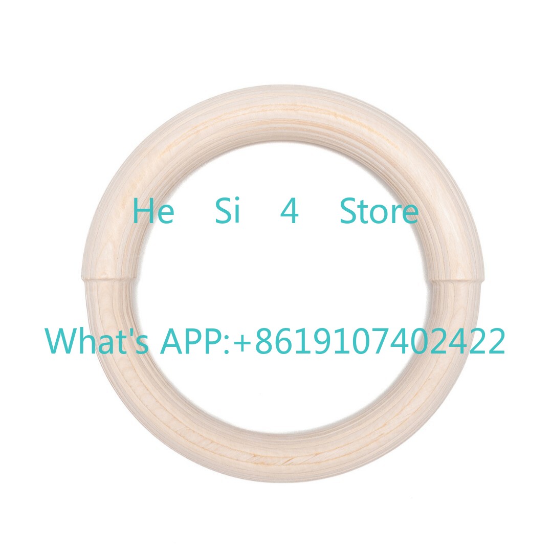 Gymnastic Rings Wooden - ベアリングバーチ ダブルサイズリング 木製 大人用 フィットネス、体操 ストレッチ