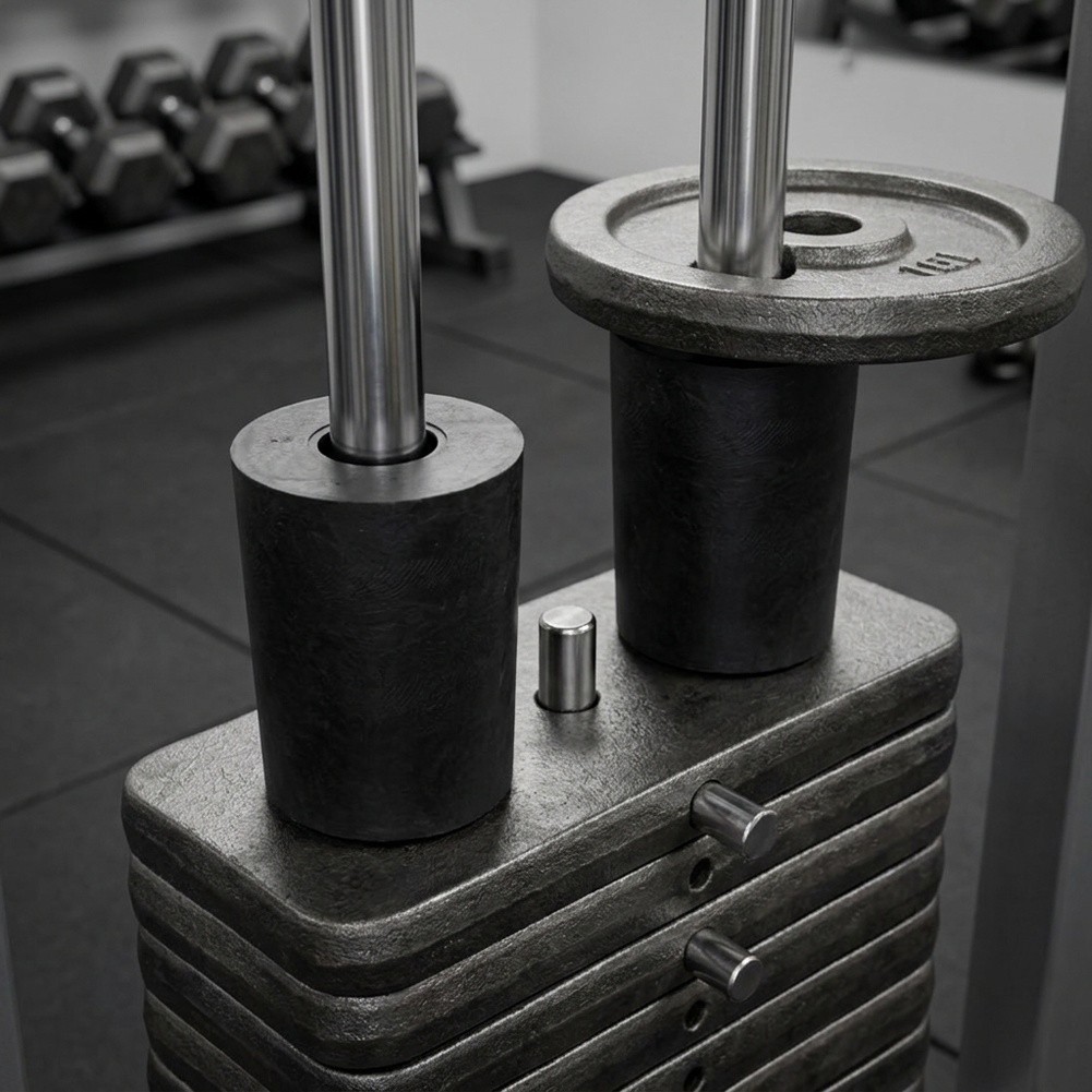 Home Gym Weight Machine - 20mmゴムスリーブ2個セット、ウェイトスタックガイドロッド用、ジムマシンやホームフィットネス用の衝撃吸収保護