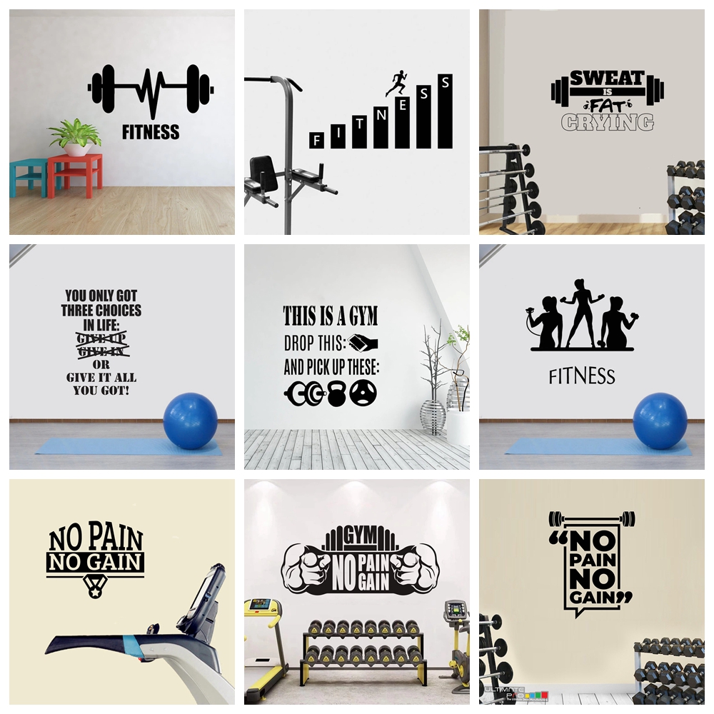 Home Gym Aesthetic - 子供のためのグリー文化のウォールステッカー,家の装飾,リビングルーム,壁紙の装飾,素晴らしいオファー