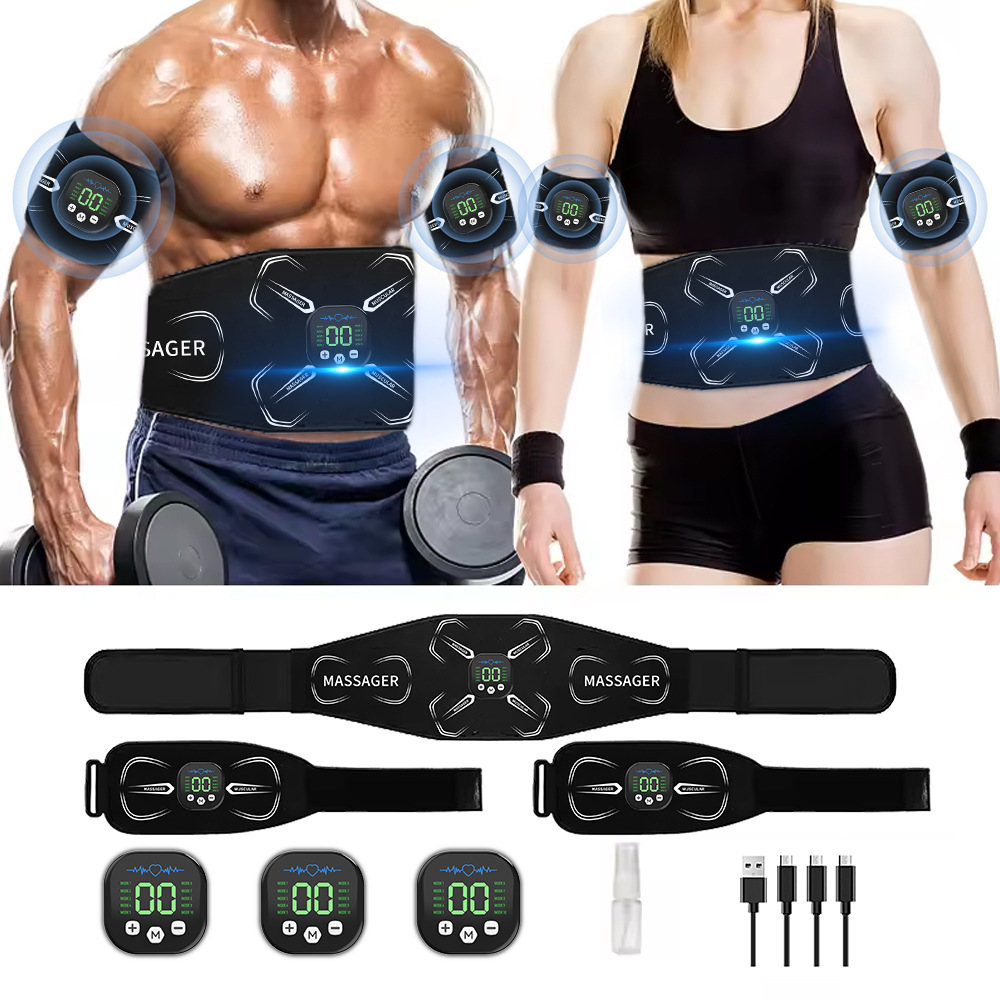 Home Gym Weight Machine - EMS 筋肉刺激装置腹部トレーナー腹筋トナー腕腹脚エクササイズワークアウト減量脂肪燃焼ホームジムフィットネス機器