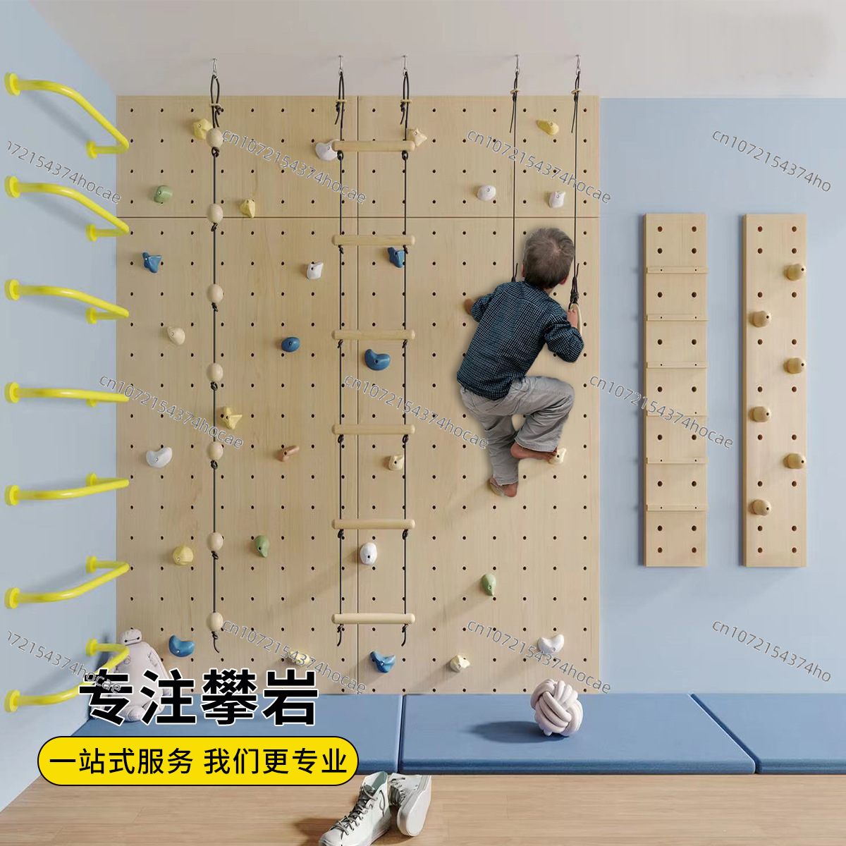 子供用室内木製クライミングウォールジムセット モンテッソーリ - Gymnastic Rings Wooden のレビューと価格