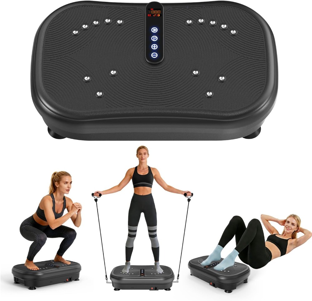 AXV振動プレートフィットネスプラットフォームエクササイズマ - Home Gym Weight Machine のレビューと価格