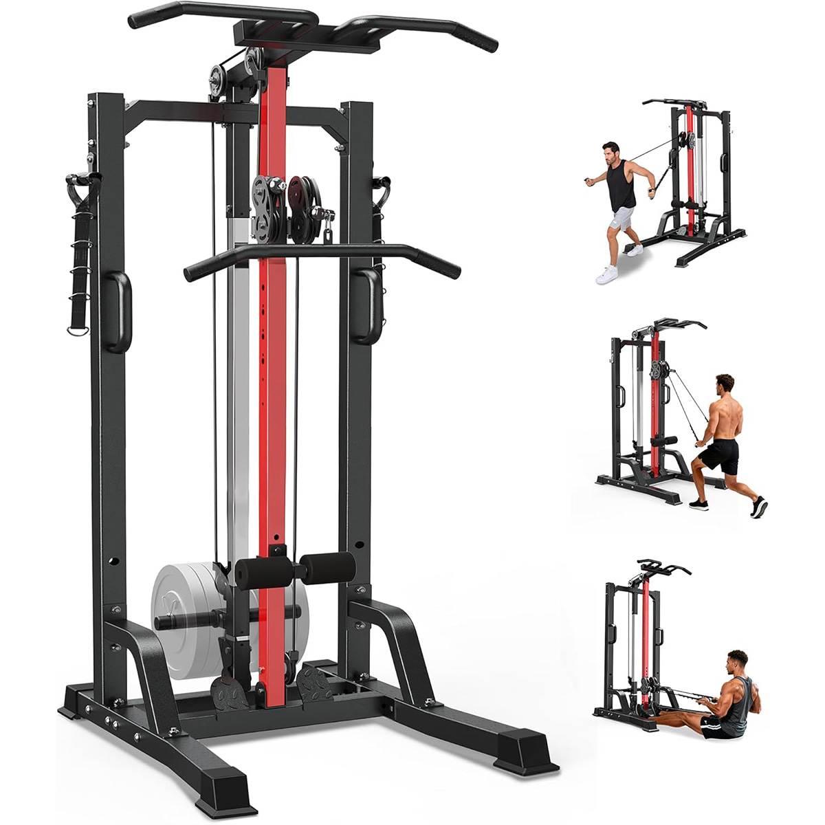 Poobooホームジムマシン - ハイ/ロープーリーシステム - Home Gym Workout のレビューと価格
