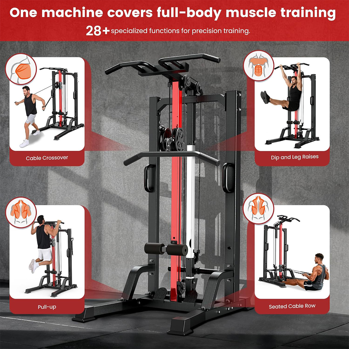 Poobooホームジムマシン - ハイ/ロープーリーシステム - Home Gym Workout のレビューと価格