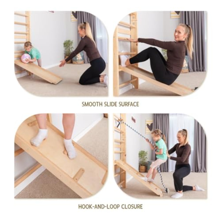 スウェーデン式ラダーウォールバー 家庭用ジム向け 無垢材 ナ - Gymnastic Rings Wooden のレビューと価格