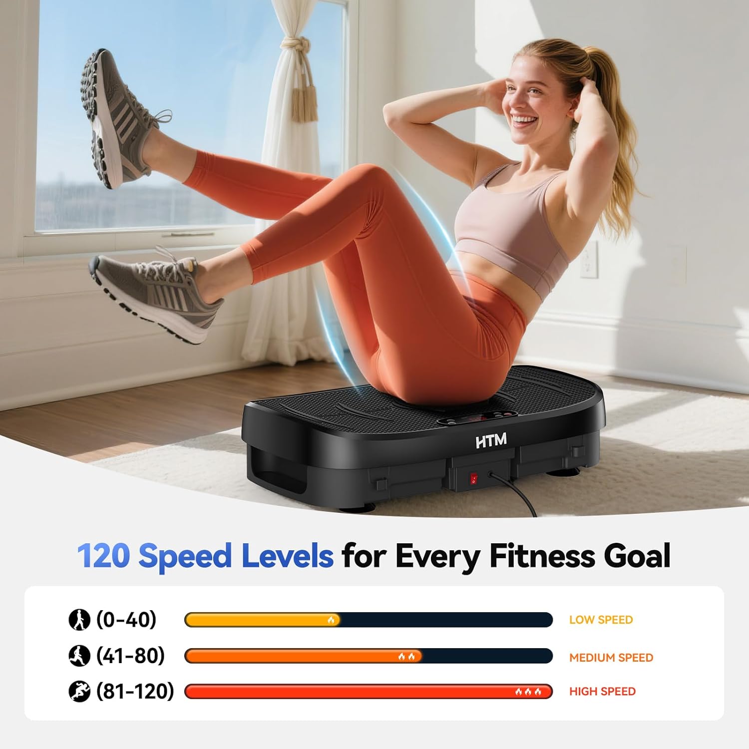 振動プレート脂肪燃焼フィットネスプラットフォーム全身120レ - Home Gym Weight Machine のレビューと価格