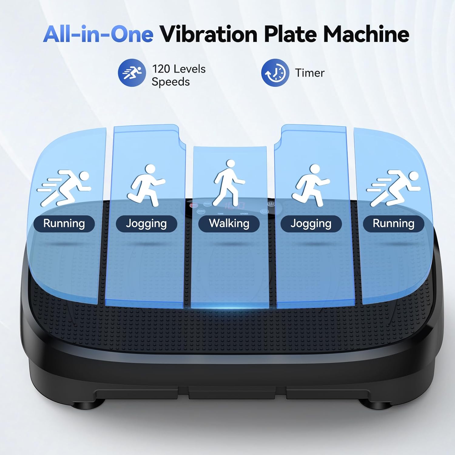 振動プレート脂肪燃焼フィットネスプラットフォーム全身120レ - Home Gym Weight Machine のレビューと価格