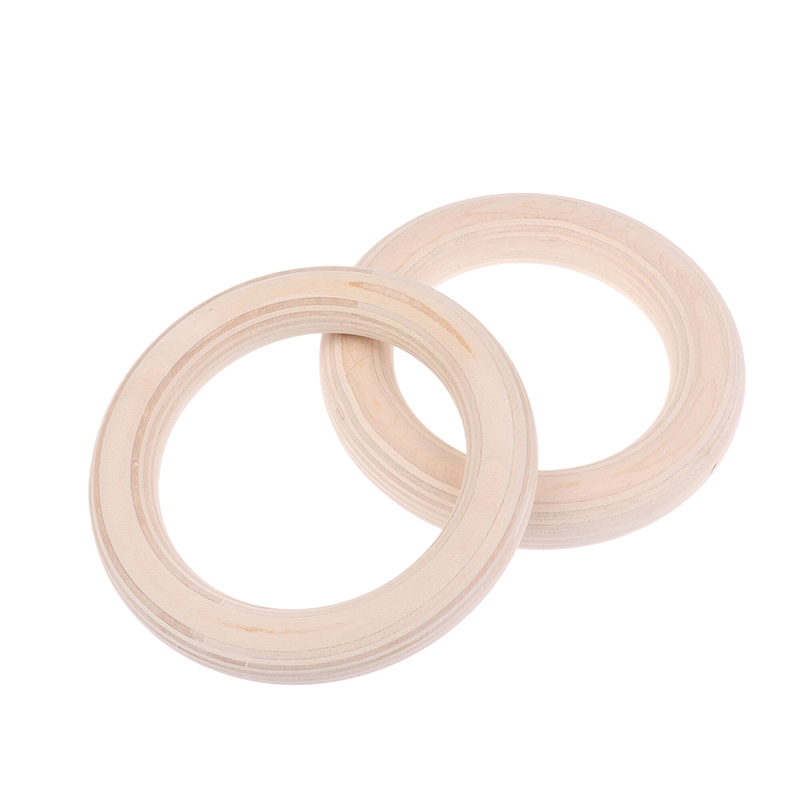 2 ピース/ペアポータブルクロスフィット体操リング木製リング - Gymnastic Rings Wooden のレビューと価格