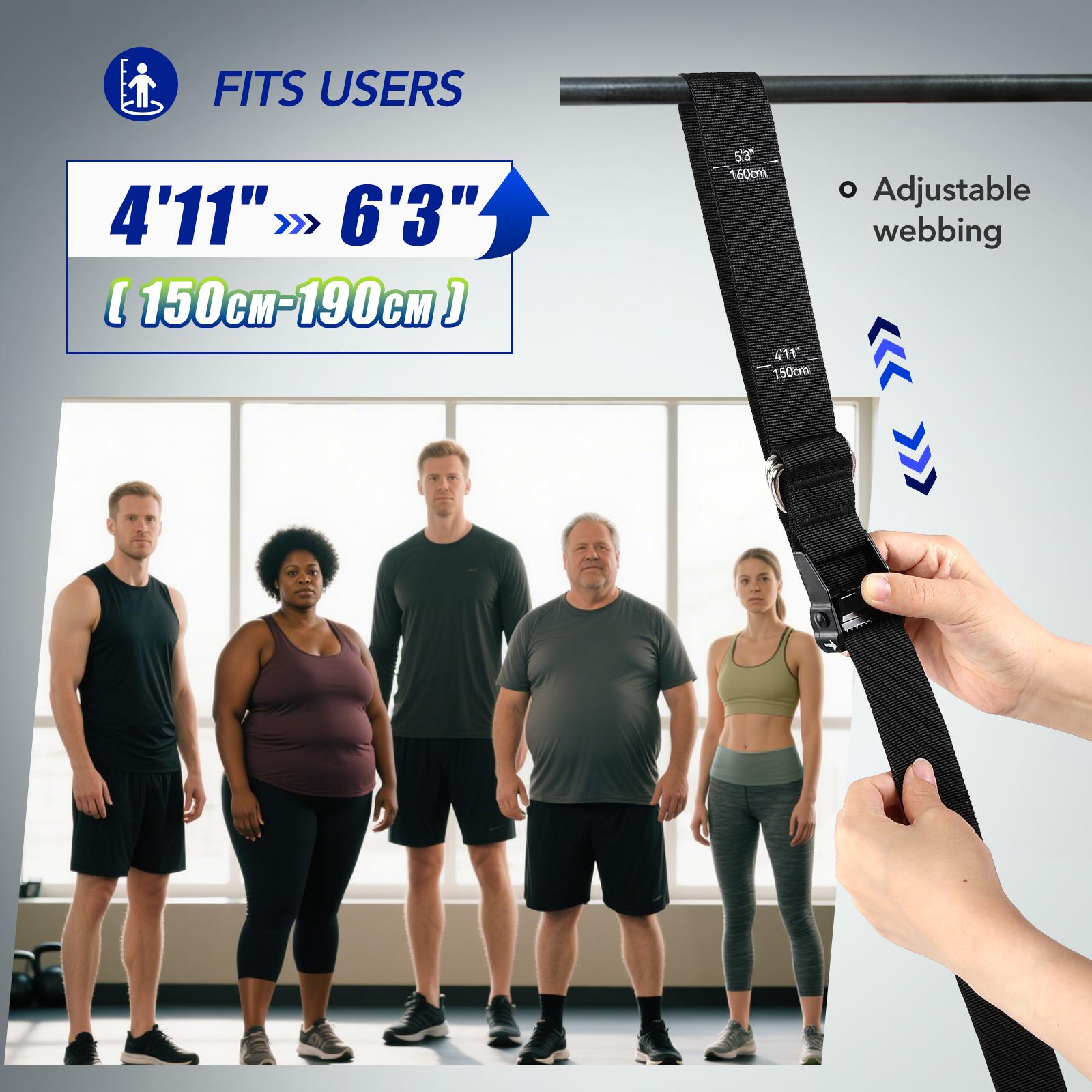 ヘビーデューティー懸垂補助バンドセット 4x80ポンド 調節 - Home Gym Weight Machine のレビューと価格