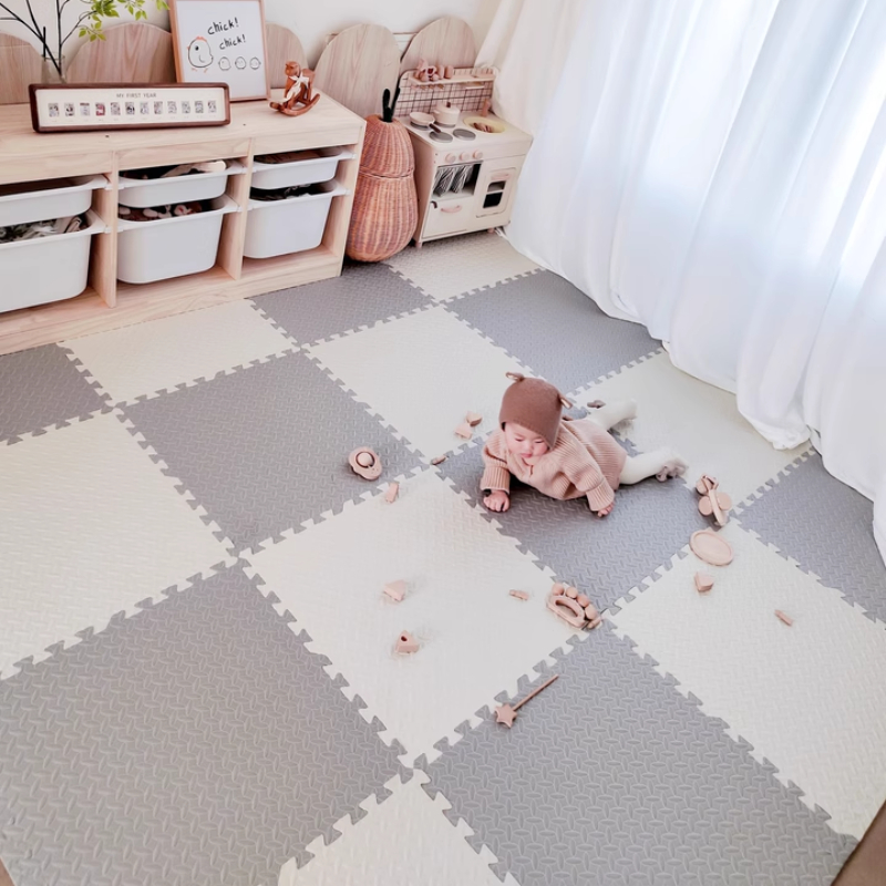 新しい 60 × 60 センチメートル子供部屋パズルラグ E - Home Gym Aesthetic のレビューと価格