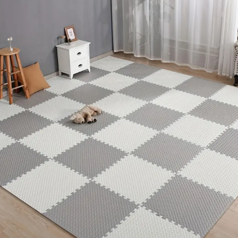 新しい 60 × 60 センチメートル子供部屋パズルラグ E - Home Gym Aesthetic のレビューと価格