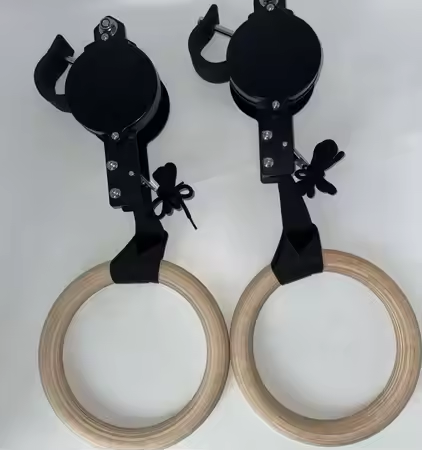 バーチフィットネスリング 高耐荷重調整可能 ホーム体操器具  - Gymnastic Rings Wooden のレビューと価格