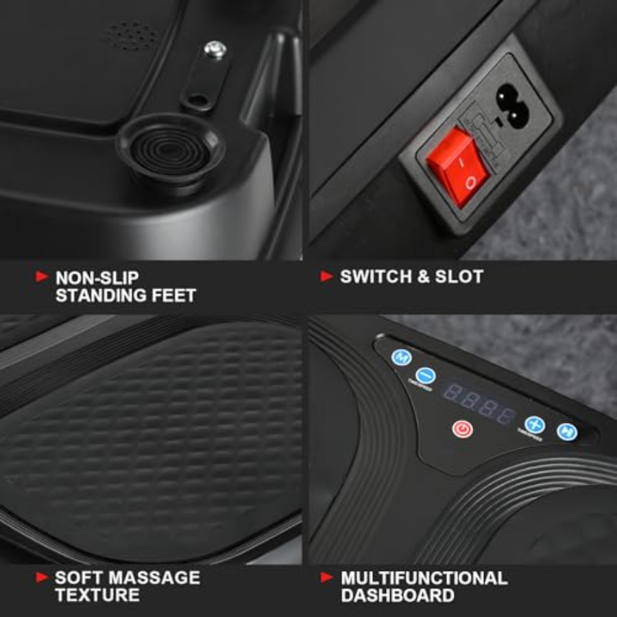 家庭用ジムカーディオフィットネス用振動マシン、スチール製、黒 - Home Gym Weight Machine のレビューと価格