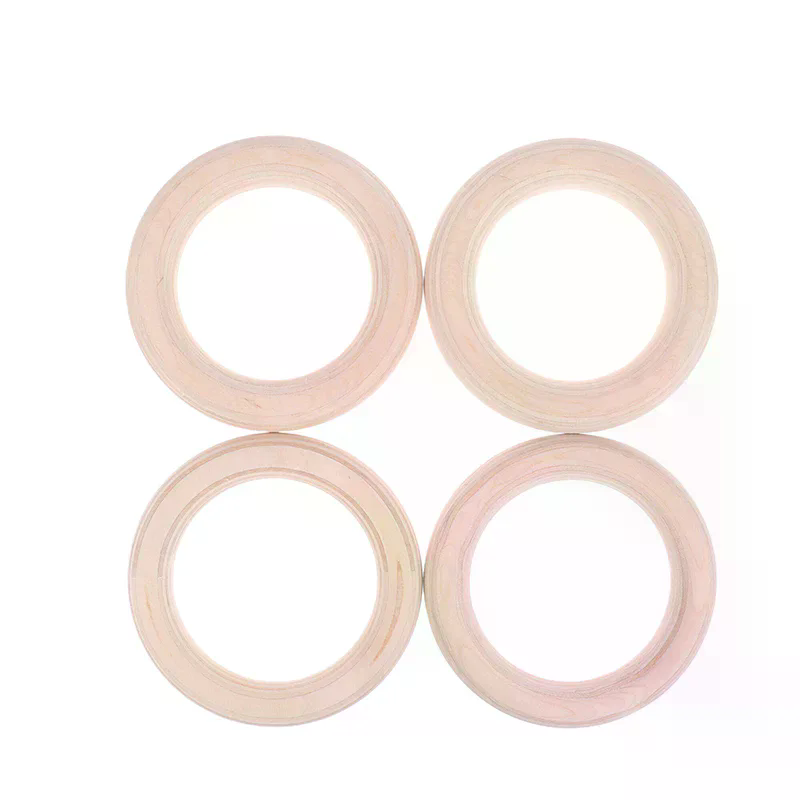 2 個木製リングポータブルクロスフィット体操リングジム肩の強 - Gymnastic Rings Wooden のレビューと価格