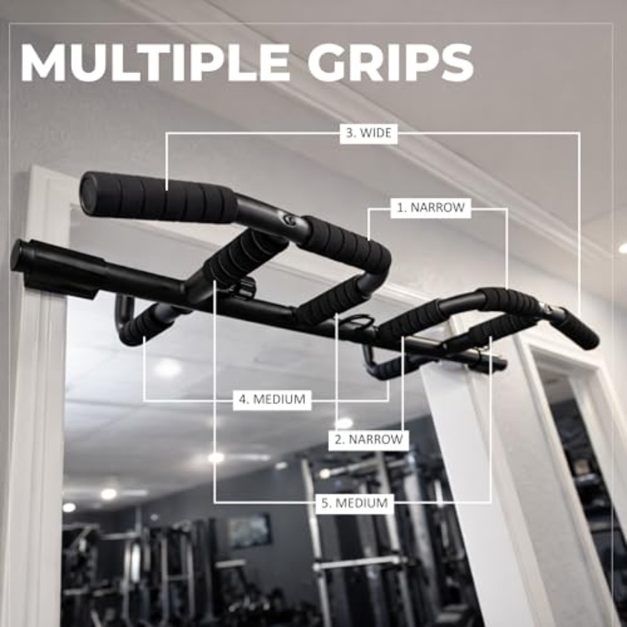 ドア枠懸垂バー セット サスペンションストラップ付き マルチ - Home Gym Workout のレビューと価格