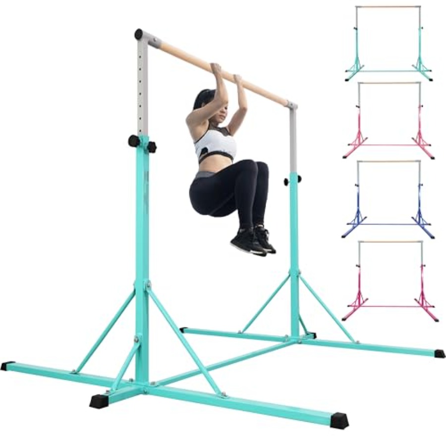 ホームジムトレーニング用体操バー、ブナ材被覆グラスファイバー - Gymnastic Rings Wooden のレビューと価格