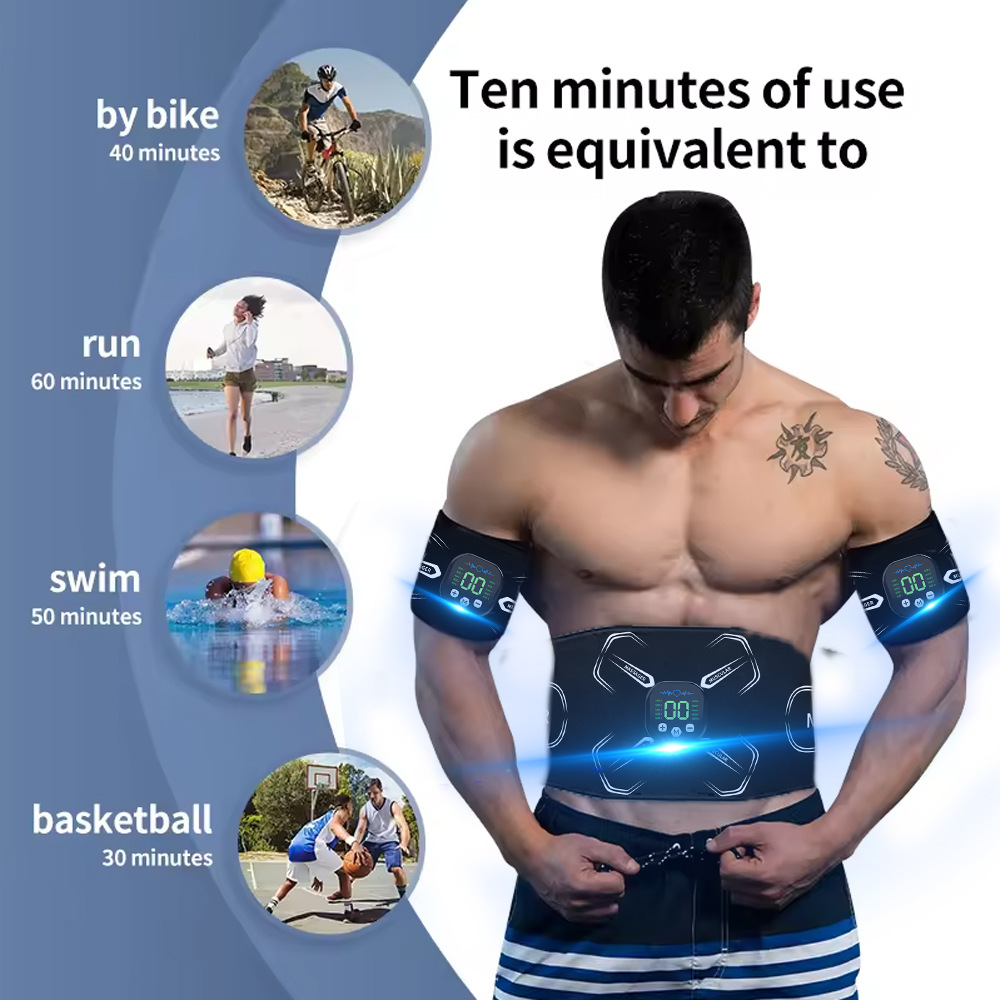 EMS 筋肉刺激装置腹部トレーナー腹筋トナー腕腹脚エクササイ - Home Gym Weight Machine のレビューと価格