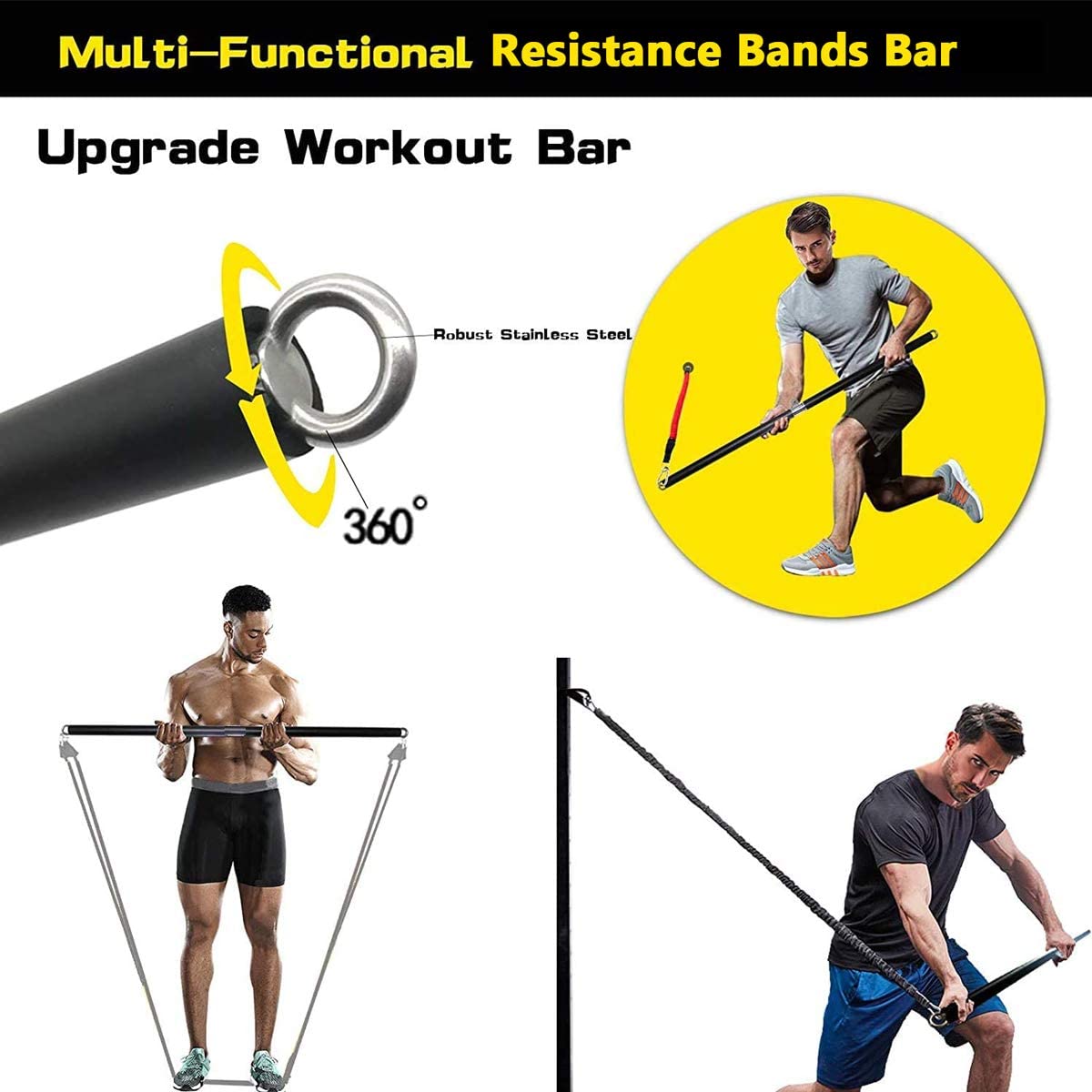 150ポンド フィットネス戦利品抵抗弾性バンドワークアウト  - Home Gym Weight Machine のレビューと価格